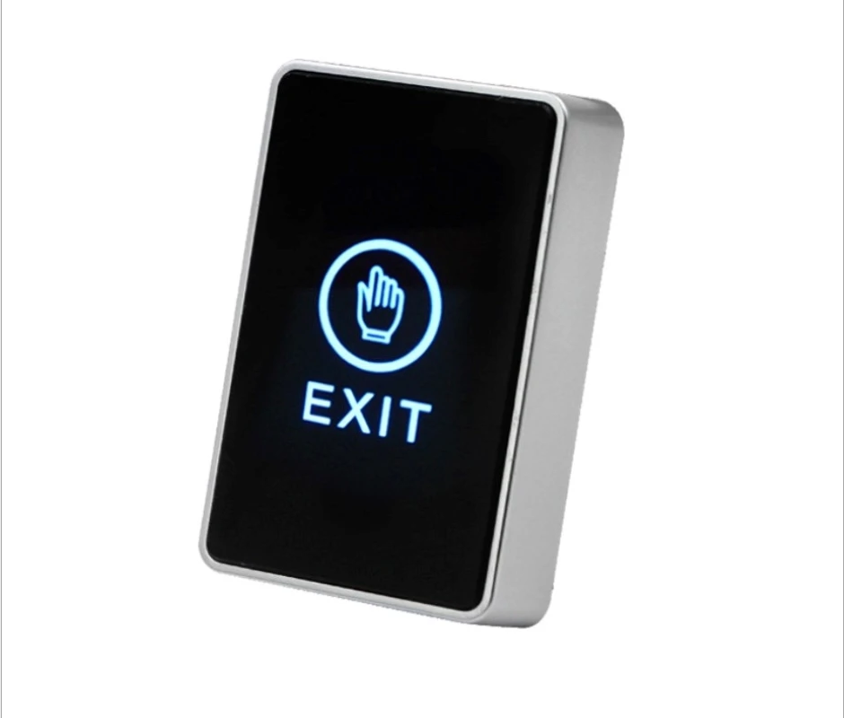 Waterproof touch access control door open button, exit button