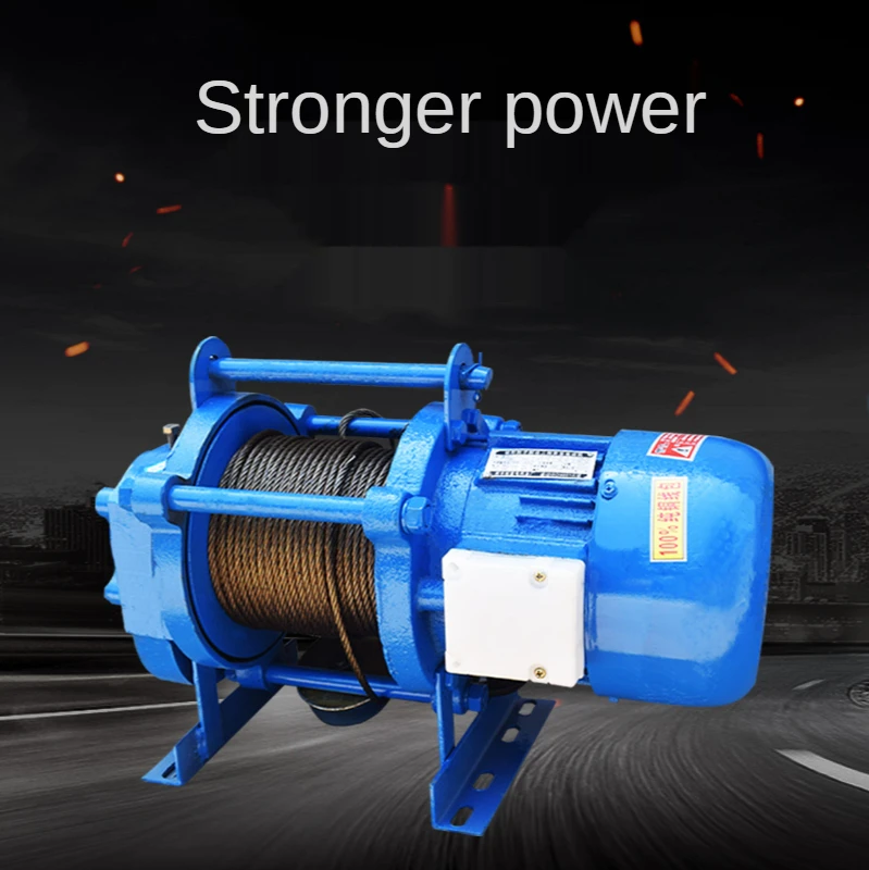 220V380V 0.8/1 Ton 60M Multi-Function Crane Outdoor Crane Building Winch Electric Hoist Cement Sand Hoisting Machine