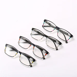 Unsex Square Frame Lesebrille, High Definition Presbyopie und Hyperopiebrille mit + 100 125 175 225 275, 300 für Männer und Frauen 8 Hauptverkaufsbrillen lesen 175 - №2