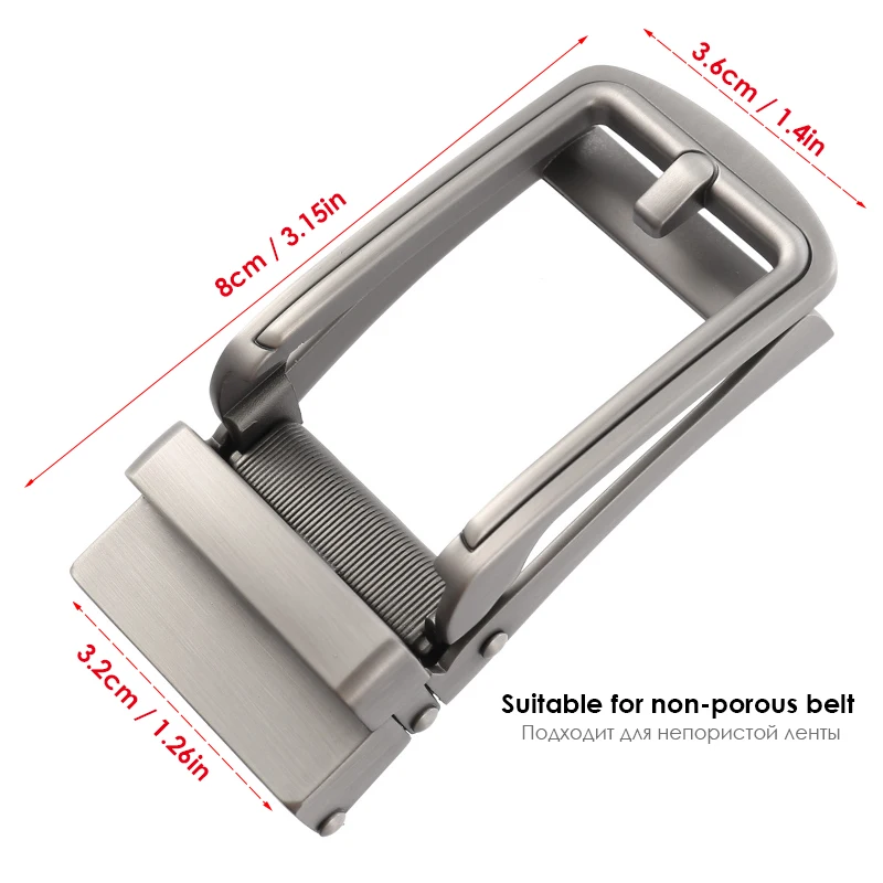 VATLTY Official Genuine Belt Buckle Men for 3.0cm to 3.1cm Non-porous Belt Hard Alloy Automatic Buckle Male K23435