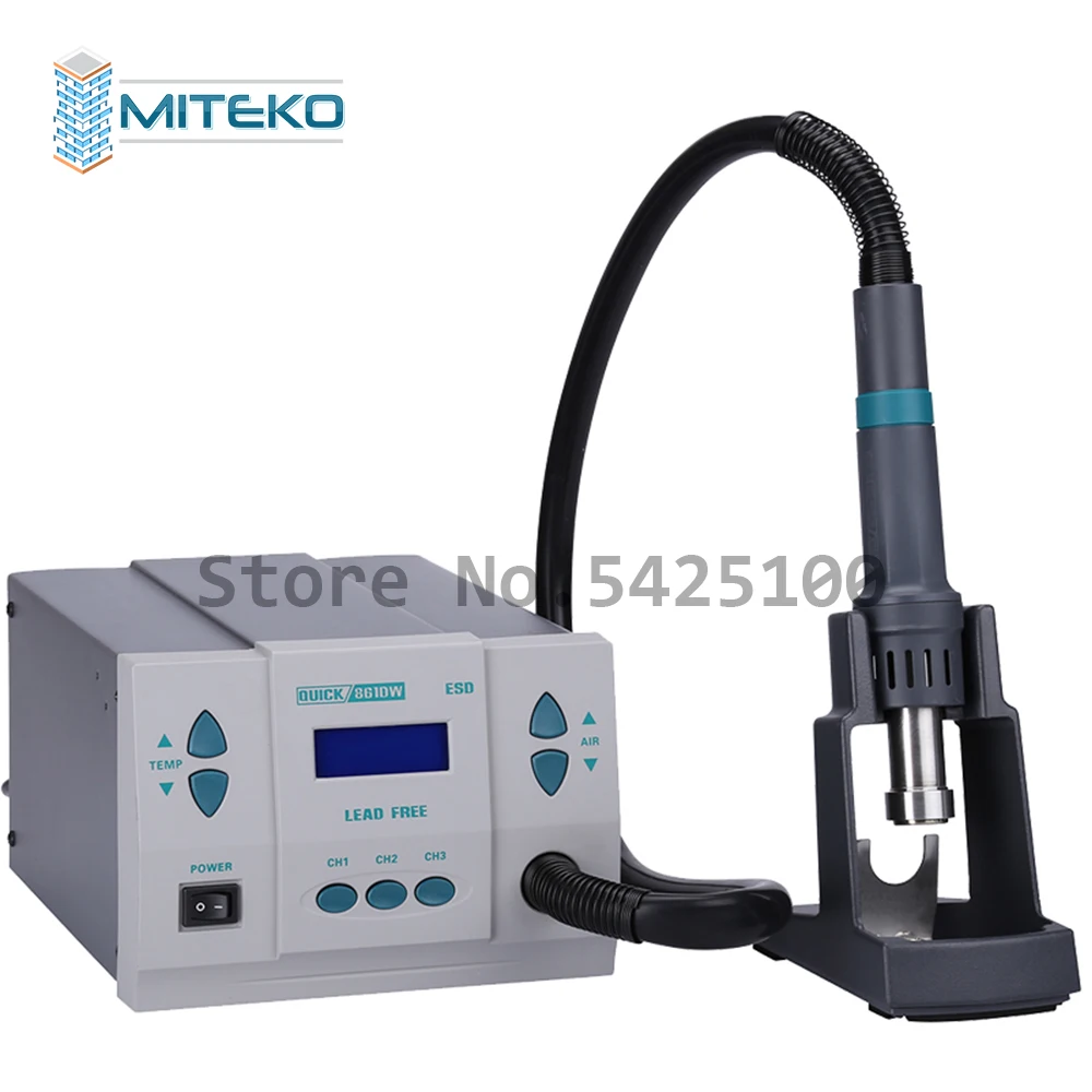 QUICK 861DW 1000W Lead Free Hot Air Rework Station Professional Soldering Rework Station For PCB Welding Repair Machine