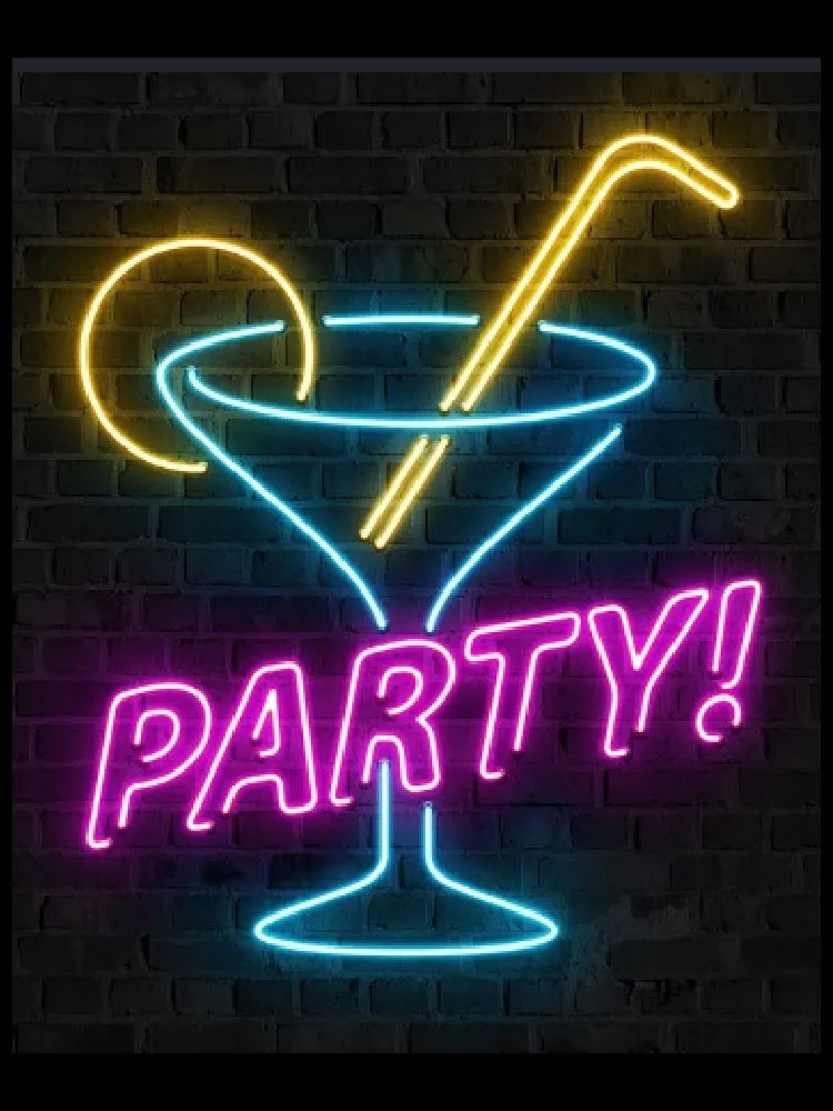 

Neon Sign Party Cup vintage neon sign Beer Bar Pub Handcrafted neon signs for window Hotel restaurant custom Iconic Sign Art