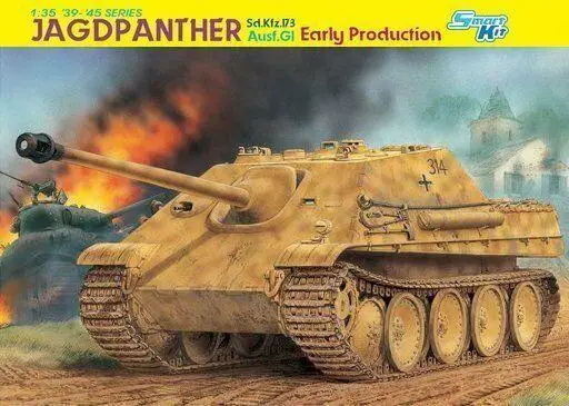 Dragon 6458 1/35 scale Sd.Kfz.173 Jagdpanther Ausf.G1 Early Production model kit