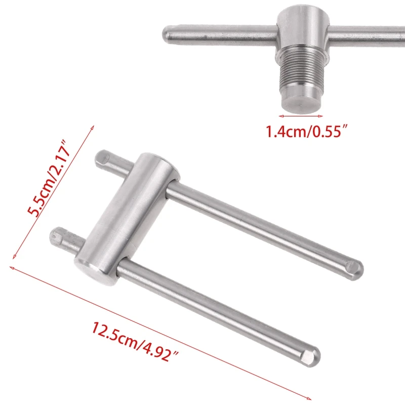 Ponta de taco de aço inoxidável, ferramenta modeladora para arco de bilhar, sinuca, 14mm, compressor de ponta