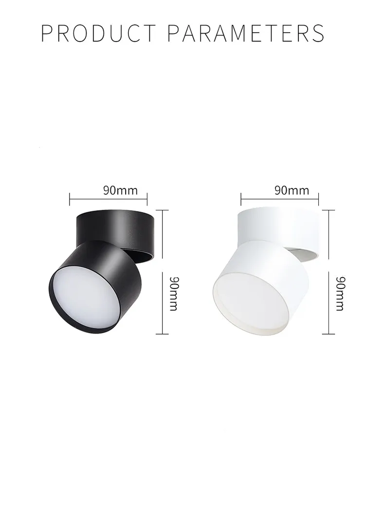 LED Downlight Ceiling Spot lights for Living Lamp 9w 12w 15w Ceiling Lighting For Kitchen Bathroom light Surface mounted