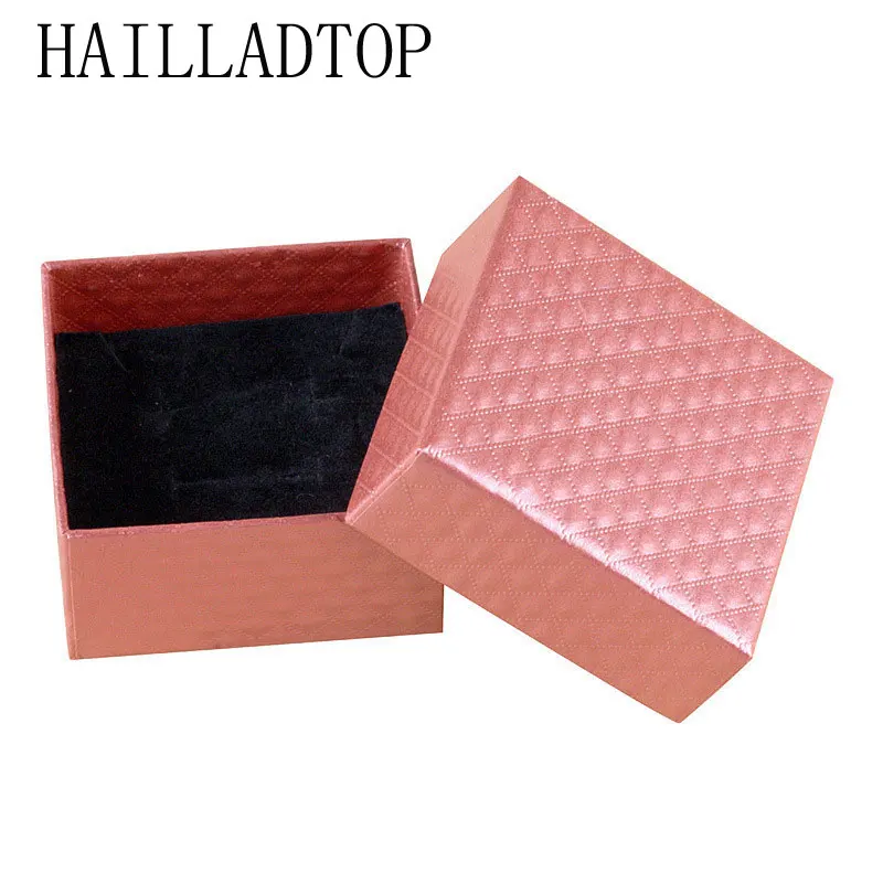 

Square Jewelry Box Necklace Contain Case Ring Packing Container Wholesale Valentine's Day Present Box Jewelry Organizer Storage