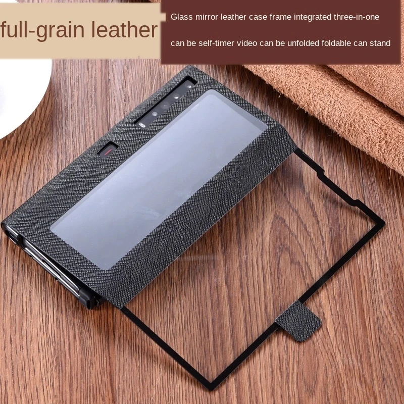 Huawei Mate Xs Case New TECH Glass With Leather Matex Shell Kickstand High Quality 5g Foldable All-inclusive Folded Screen Cover