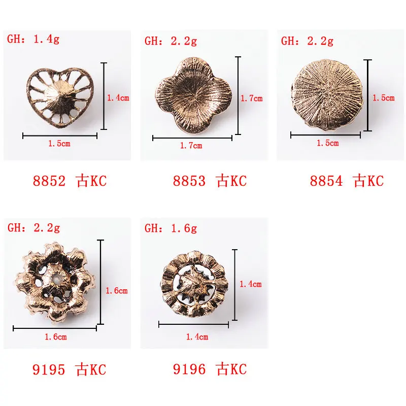 5 pcs/lot strasszos Gyöngy virágos Sütőlap Gyémánt gomb ékszer Állott ízetlen számára haja kiegészítők Összevarrás decorativa Öltözés Köntös