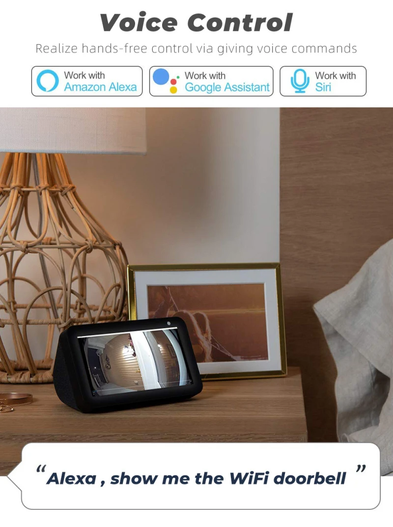 Tuya Drahtlose 1080P Türklingel WIFI High Definition Visuelle Intelligente Nacht Licht PIR Motion Türklingel Kamera Stimme Intercom Alarm