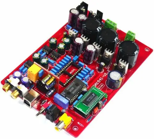 TDA1541 Fiber Coaxial Decoder Board (with USB, without 1541 IC without 7220IC)