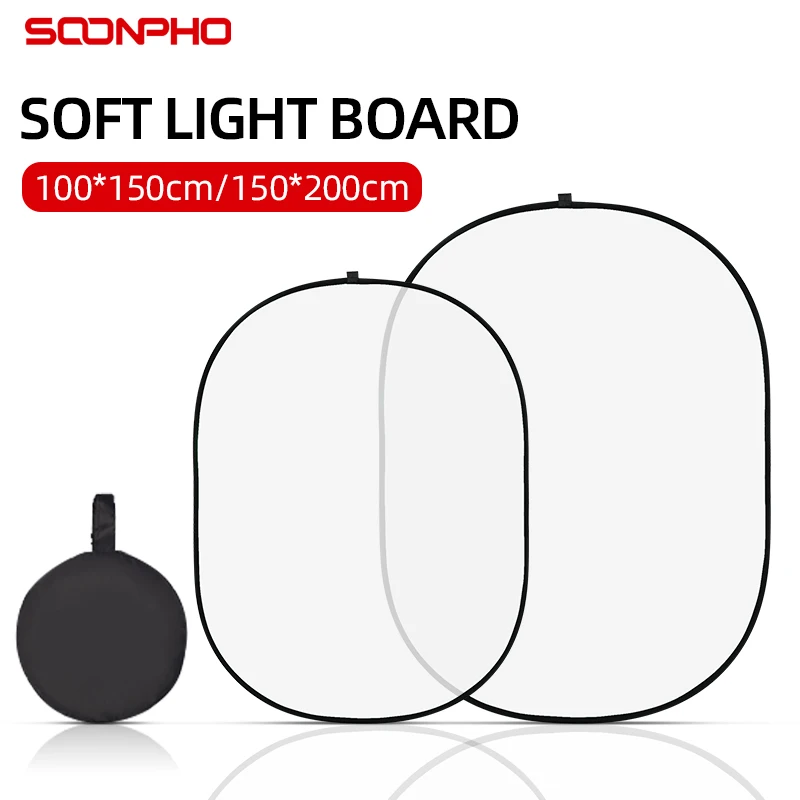 SOONPHO Reflector 100*150 CM 150*200 CM Soft Light Board Photography Accessories Light Diffuser Portable Camera Lights Reflector