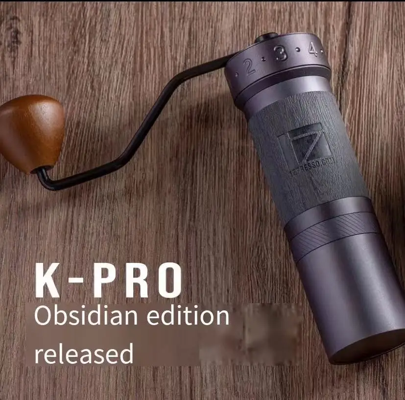 1ZPRESSO kplus Series Manual Coffee Grinder Aluminum Burr Grinder Stainless Steel Adjustable Coffee Bean Mill Mini Bean Milling