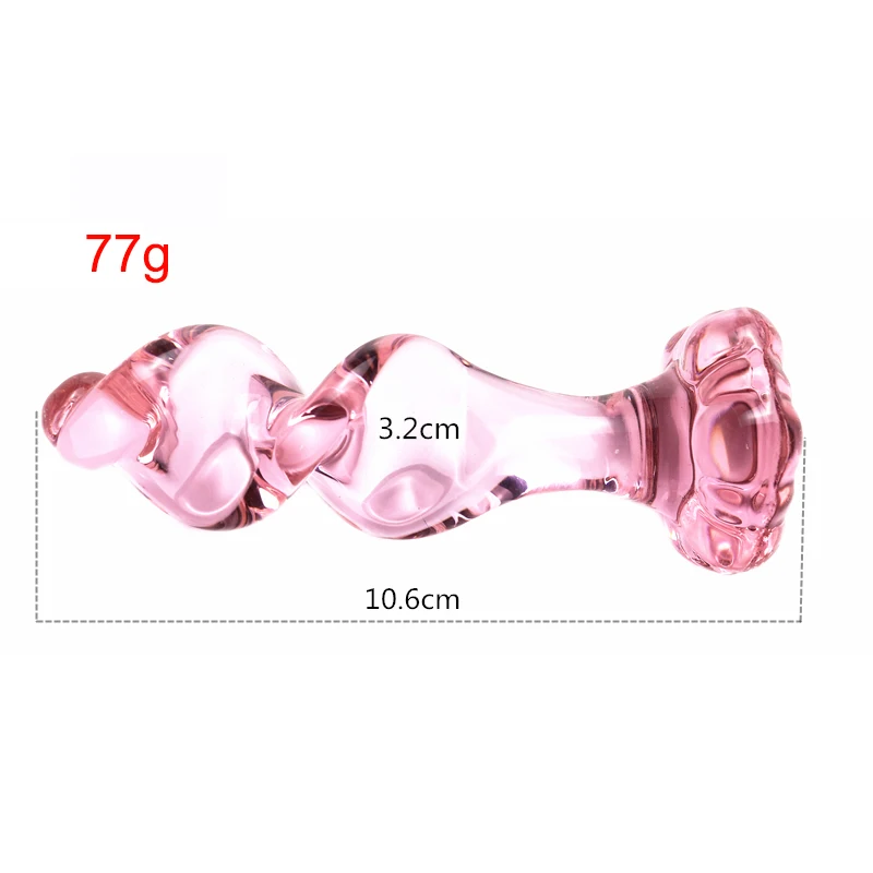 Tapón Anal de cristal de flores para hombres y mujeres, Juguetes sexuales de masturbación, tapón Anal, productos para adultos, masajeador de