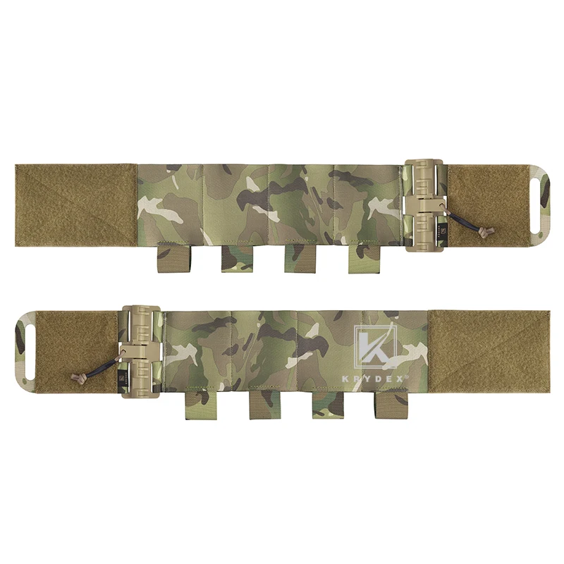 KRYDEX Elastic Cummerbund For LBT LBX FCPC Vest 4 x AR Magazine Pouches Quick Release Stretch Cummerbund Camo 2PCS/Set