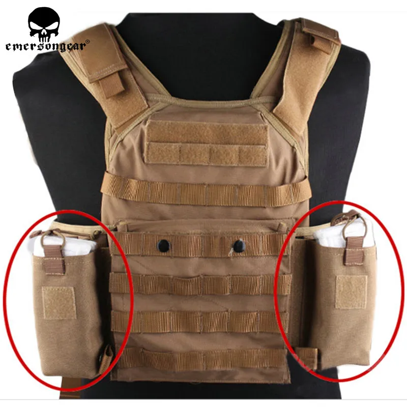 Emerson-حقيبة ملحقات راديو MBITR التكتيكية ، حقيبة مجلة EmersonGear M4 ، خطاف جيب وحلقة