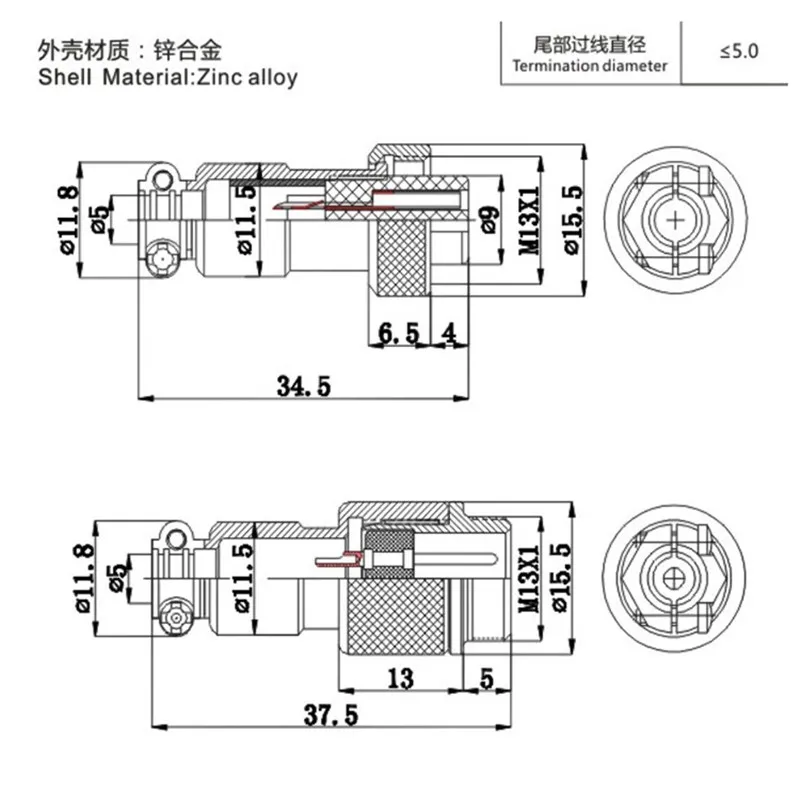 1set GX12 Butting Docking Male & Female 12mm Circular Aviation Socket Plug 2/3/4/5/6/7 Pin Wire Panel Connectors DropShipping