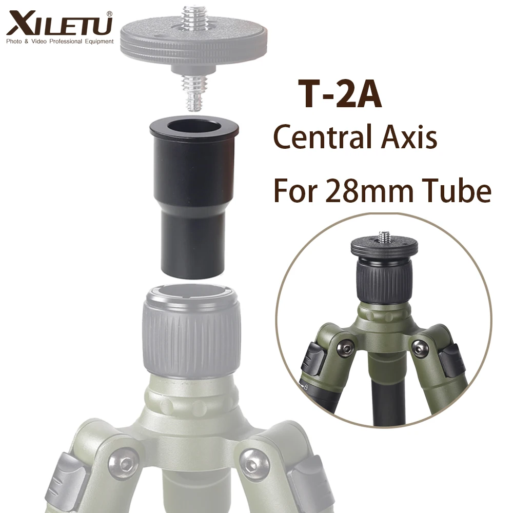 XILETU T-2A Macro tiro asse centrale per 28mm tubo centrale treppiede