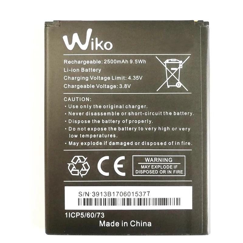 New 2500mAh Replacement Battery For WIKO 3913 Lenny 4 / WIKO Lenny 4 Plus 4+ / Wiko 5251 Mobile Phone