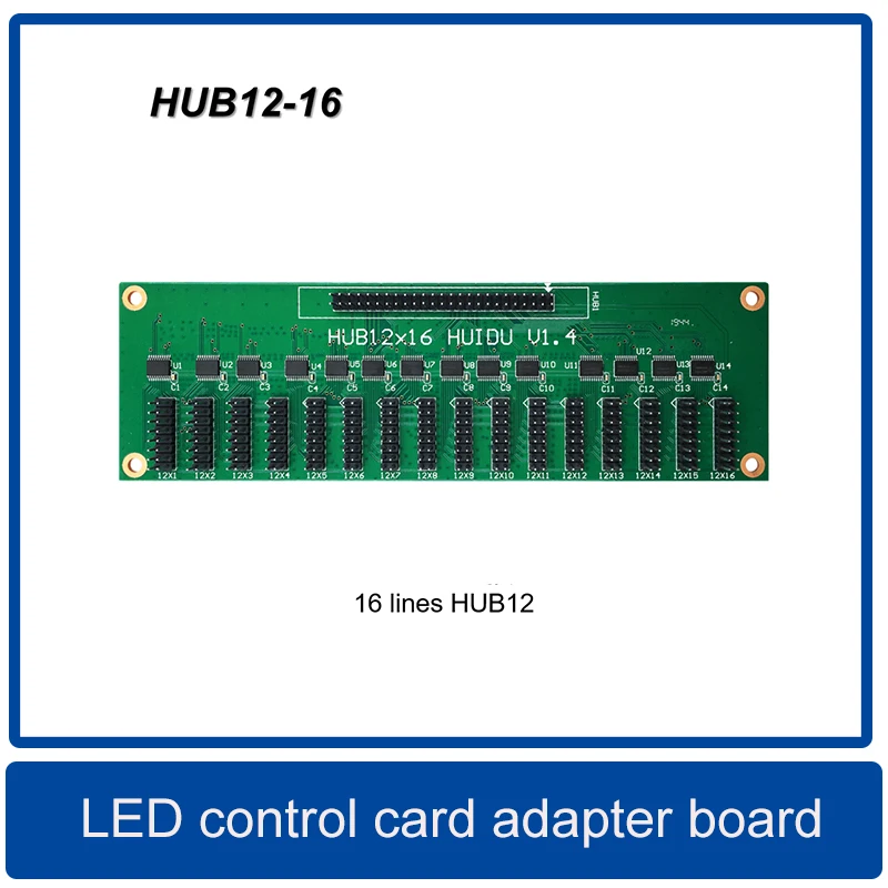 HUB75E/HUB75B/HUB08/HUB12 /HUB256-T12 وحدة عرض LED بطاقة التحكم لوحة محول ،