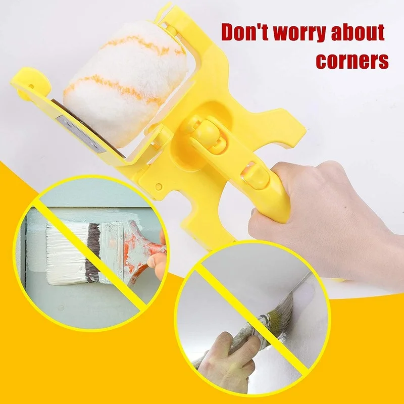 1Sets Clean-Cut Farbe Edger Roller Pinsel Multifunktionale Pinsel für Home Zimmer Wand Decken Bau Werkzeuge Zubehör