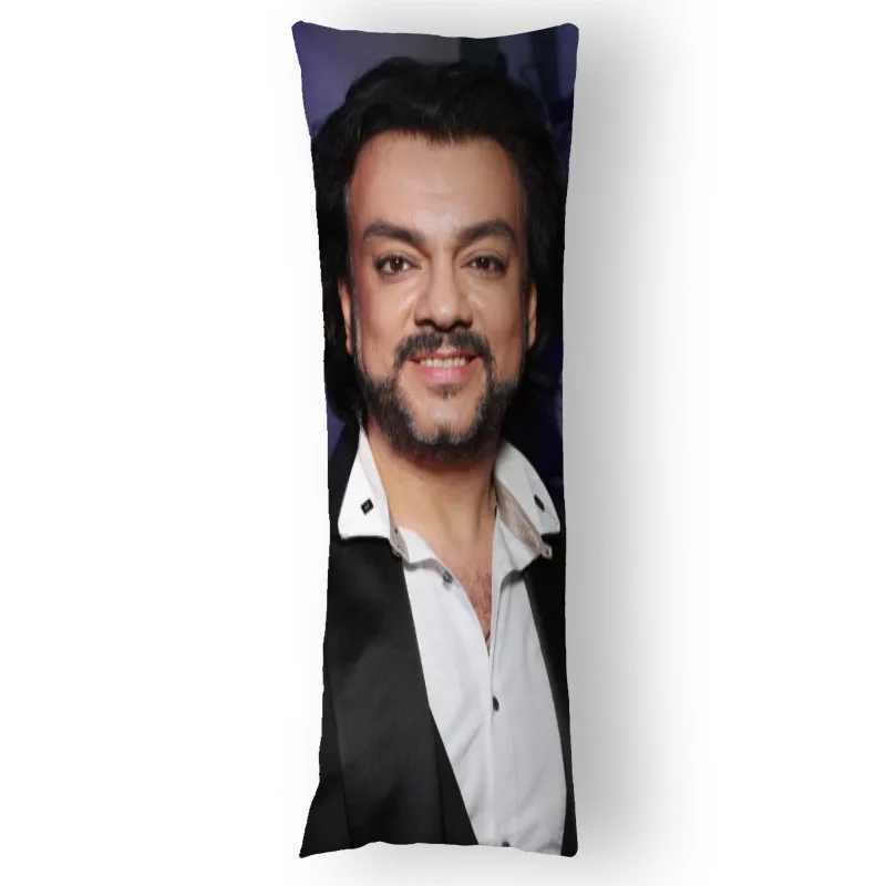 

Custom Kirkorov Pillowcase Printed Satin Fabric Pillow Cover Rectangular Zipper Kawaii Body Cover Dropshipping 12.15