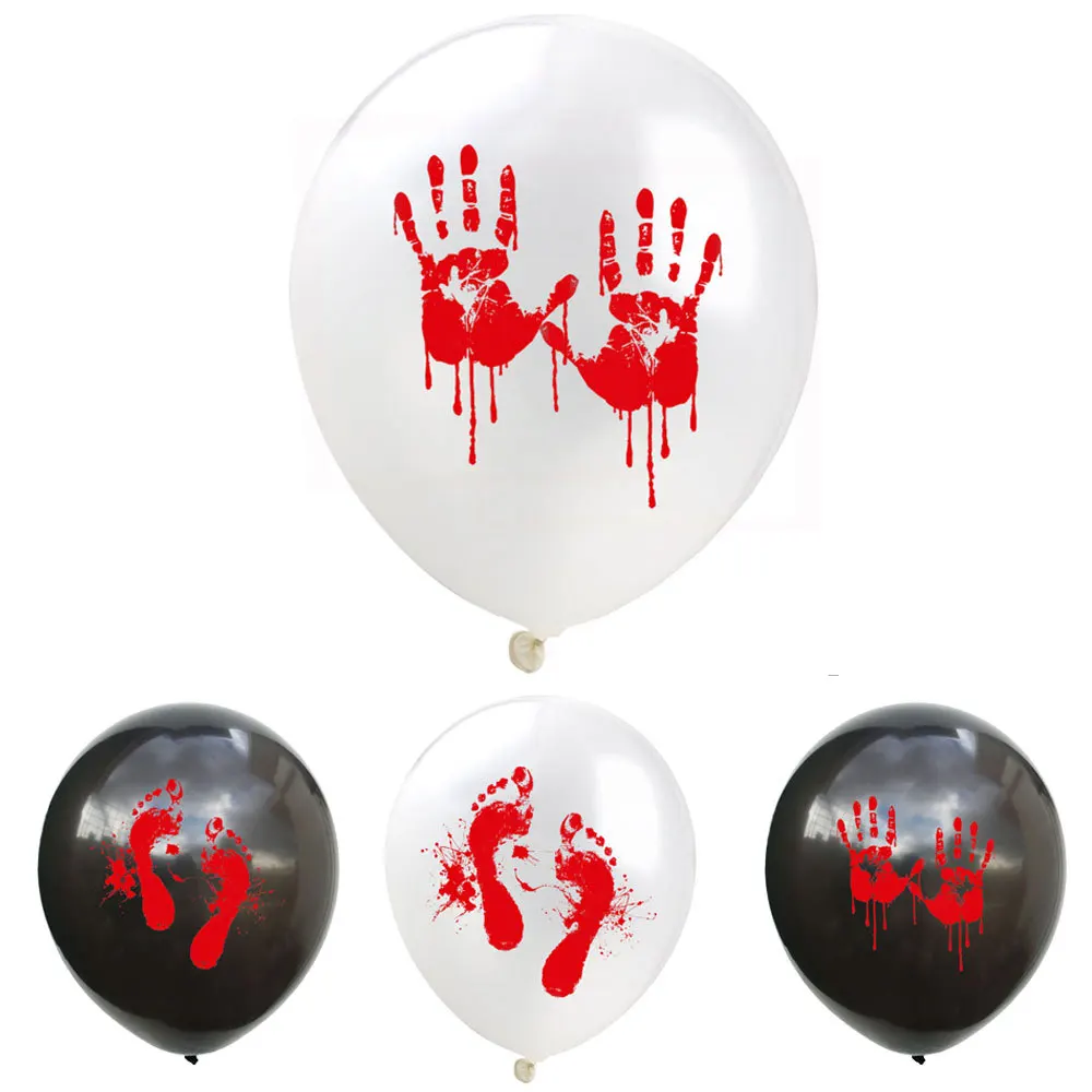 1Pcs Hot Selling Fingerprint or Footprint Balloon for Halloween Party Balloon Decoration