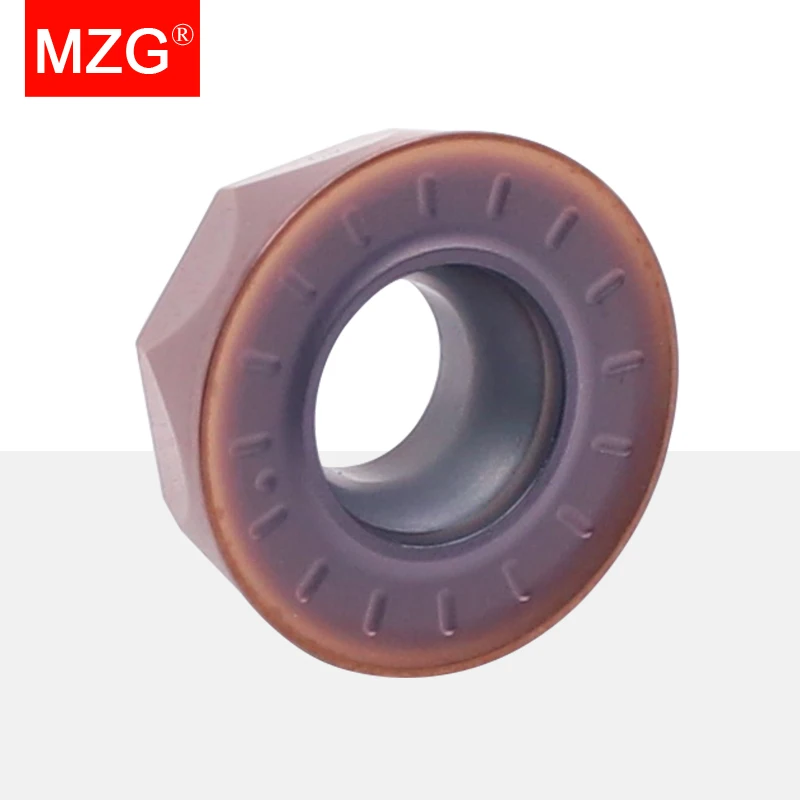 MZG CNC Torno Porta-Ferramenta, Fresa, Inserções De Carboneto De Nariz Redondo, RPMT 1204 10T3 08T2 ZP152 ZP201, 10 Pcs