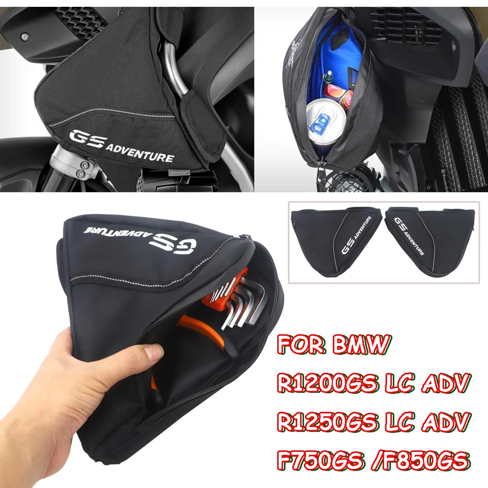 Motocicleta para BMW R1200GS ADV LC R1250GS F750GS F850GS R1200R R ​ Ferramenta de reparo colocação saco quadro pacote triplo-encurralado Toolbo