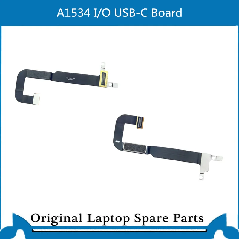 

New 821-00077-A I/O USB-C Board Flex Cable for Macbook 12 inch A1534 Type-C Connector DC-JACK PORT 201５