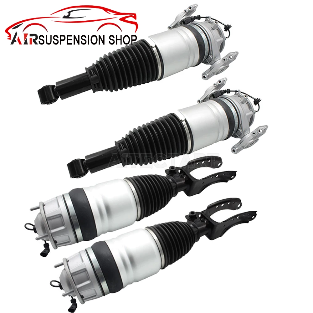 4x For VW Touareg Audi Q7 Porsche Cayenne Front+Rear Air Suspension Shock Absorber 7P6616039N 7P6616040N 95835802005 2011-2016