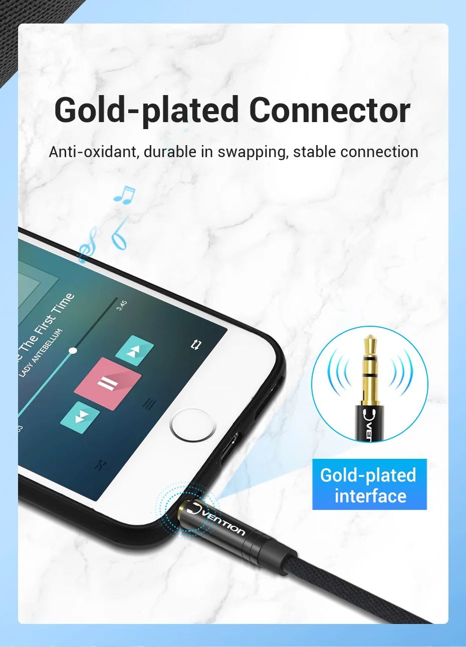 Vention Audio-Splitter, Kopfhörer-Adapter, 3,5 mm AUX-Kabel für Computer, 1 Buchse auf 2 Stecker, Mikrofon-Y-Splitter, Headset auf PC-Adapter – Detail 13