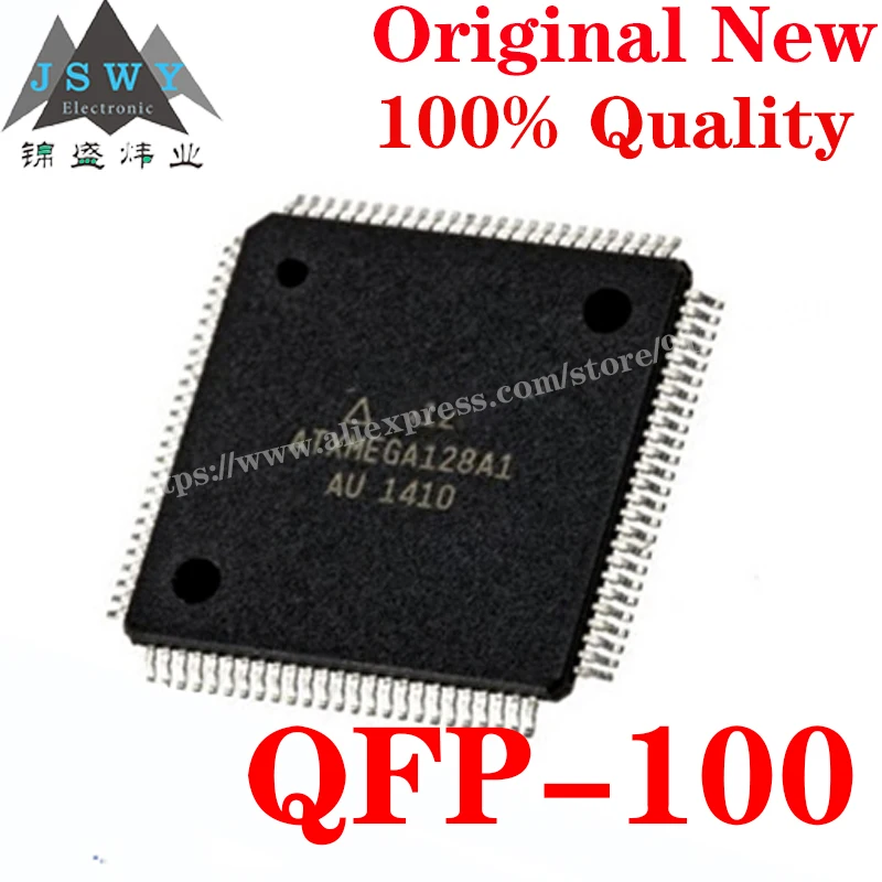 ATXMEGA128A1-AU QPF-100 Semiconductor 8-bit Microcontroller -MCU IC Chip with the for module arduino nano Free Shipping ATXMEGA1