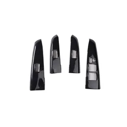 Links/Rechts Drive 4Pcs Auto Venster Lift Schakelaar Knoppen Cover Trim Auto Styling Accessoires Voor Toyota Hilux vigo 2012 -2014