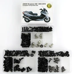 Fit For Suzuki AN650 Burgman 650 2003-2018 Motorcycle Complete Cowling Full Fairing Bolts Kit Clips Speed Nuts Fastener