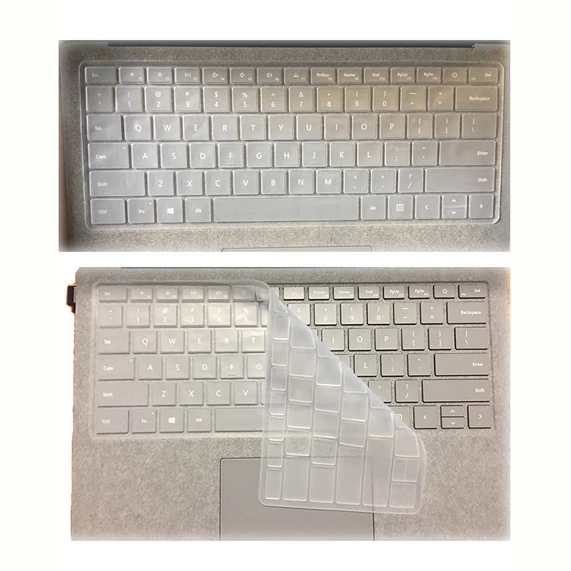 Cubierta de teclado de silicona para Microsoft Surface Laptop 6 5 4 3 2 película protectora de piel de teclado para Surface book 3 2 nuevo Pro 8 7 6