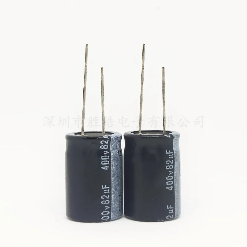 5pcs/lot High Quality 400V82UF Aluminum Electrolytic Capacitor Volume 16*25MM 82UF 400V Size：16x25（MM）