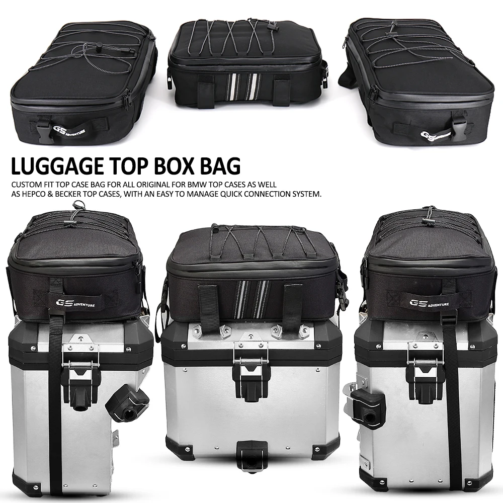 Motorcycle Case Luggage Bag Aluminum bags For BMW R 1200 1250 LC Adventure as well as Hepco & Becker top cases Side Case Luggage