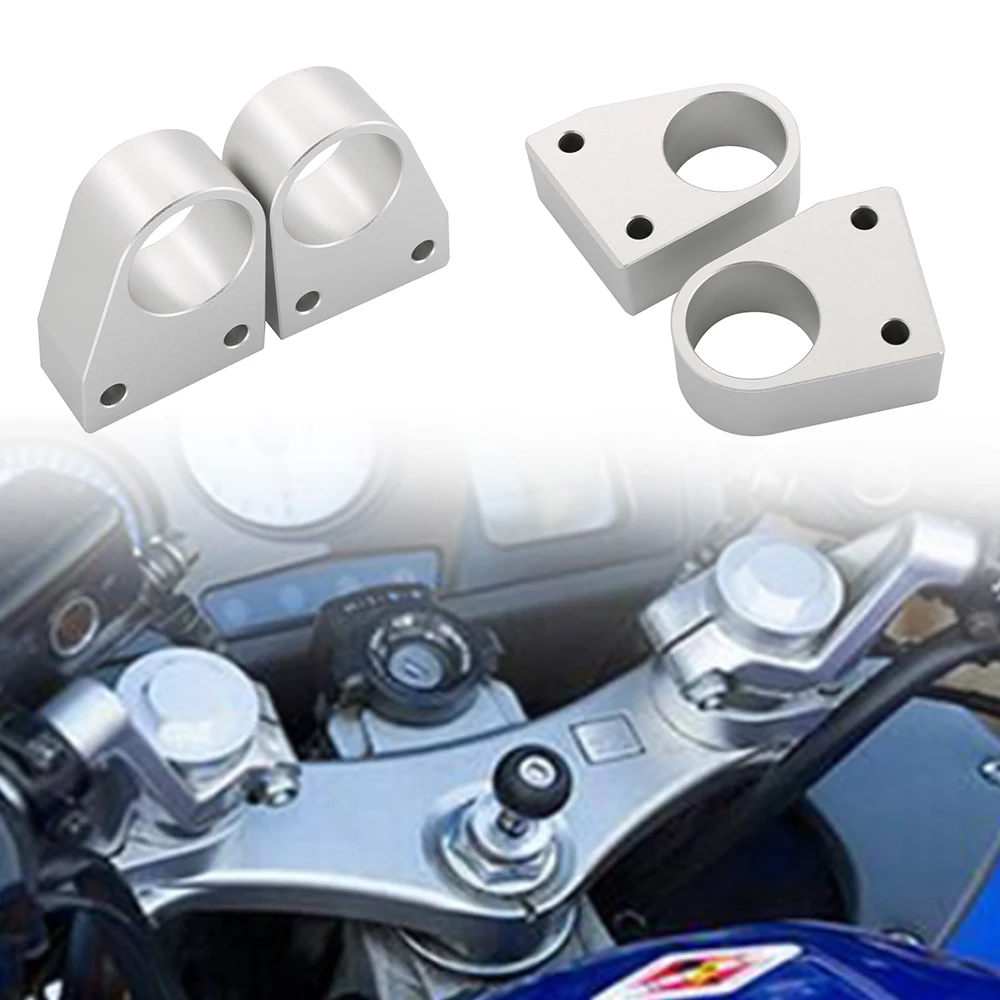 For Honda VFR800 VFR 800 2014-2022 Accessories CNC HandleBars Riser Handle VFR800 Bar Offset Handlebar Risers Bar Clamp Adapter