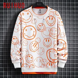 Print Casual Sweatshirts For Men Pullover Harajuku Tops Streetwear Vintage Sweatshirt Men Clothing 3XL 2024 New Arrivals