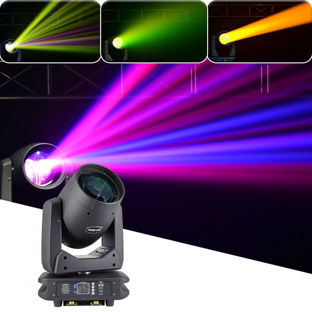 

2023 Disco 150W LED Beam Wash Strobe Spot Light DMX512 Full Color Patterns Moving Head Light For Wedding DJ Bar Party Club