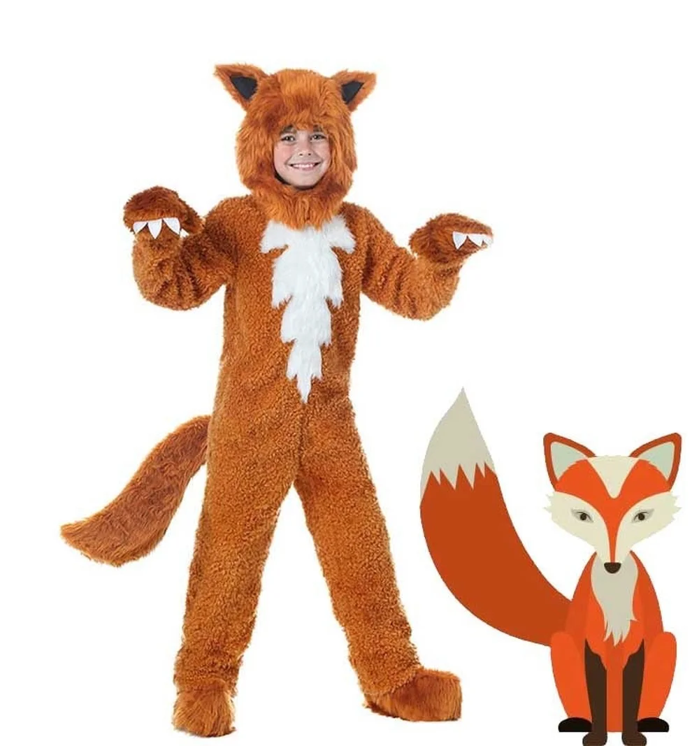 

Cosplay Children's Costume Animal Fox Acting Stage Costume Adult Children's Animal Costume Costume Parent-child Party Costume