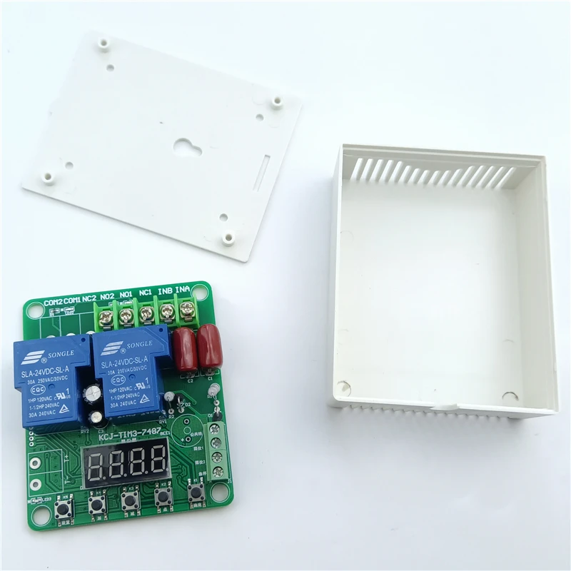 Timing Delay Motor Automatic Forward and Reverse Rotation Industrial Control 2-way Relay Cycle Timing Module 12v24v220