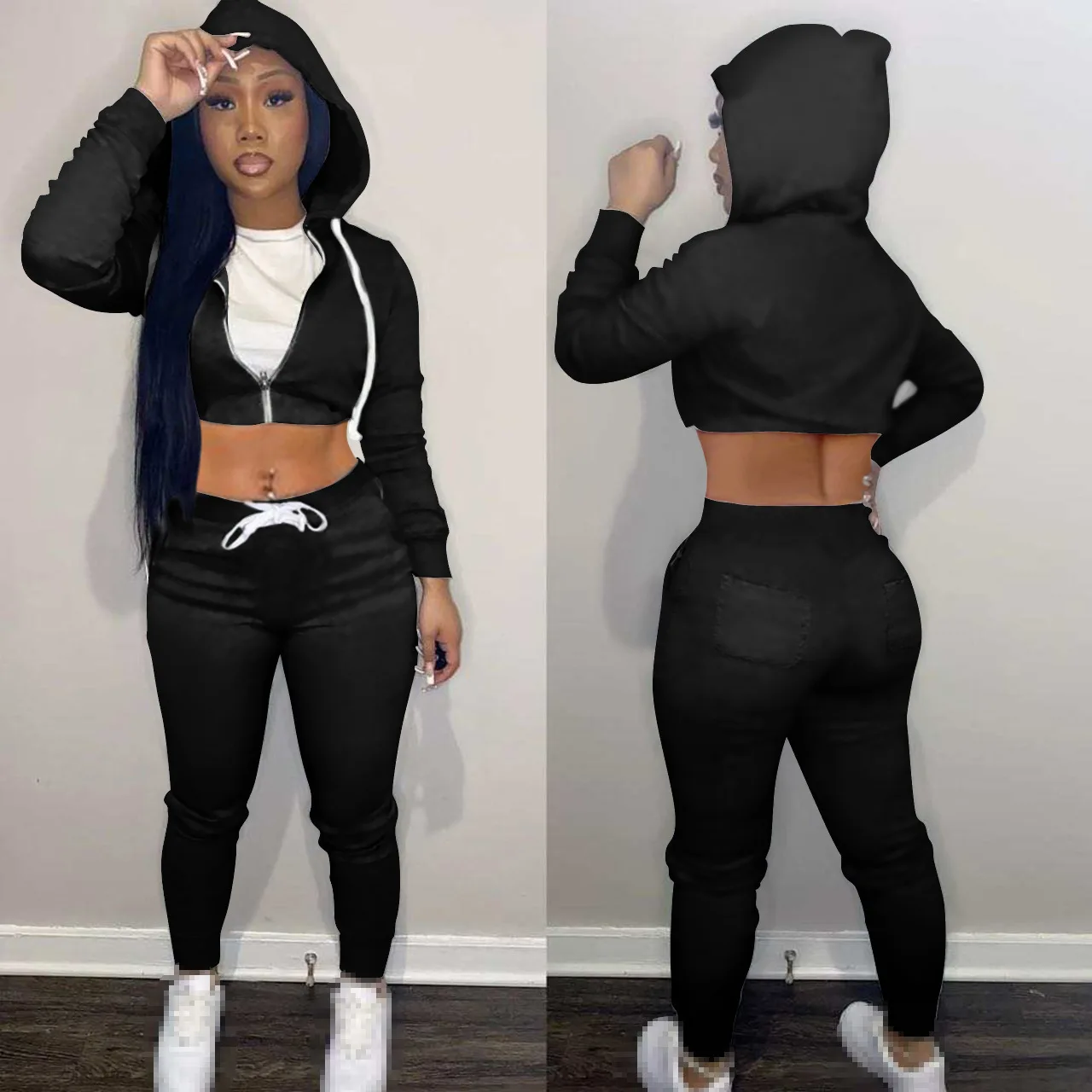 two piece set fall clothes for women 2 piece set women outfits long sleeve pants sets pants suits tracksuits sweatsuits female