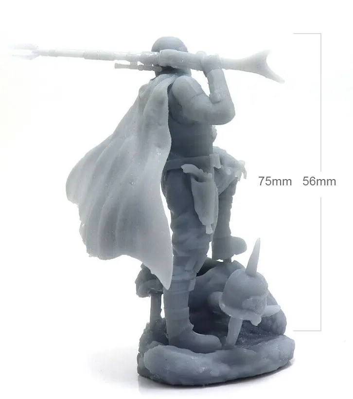 1/24 75mm 1/32 56mm Résine Modèle espace Bounty Hunter Figure Non Peint Non Assemblé RW-052