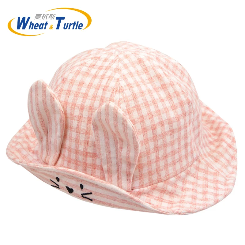 Cartoon Infant Kids Sun Cap Summer Outdoor Baby Girls Boys  Beach Cotton Hat Children's Soft   hat Girl 