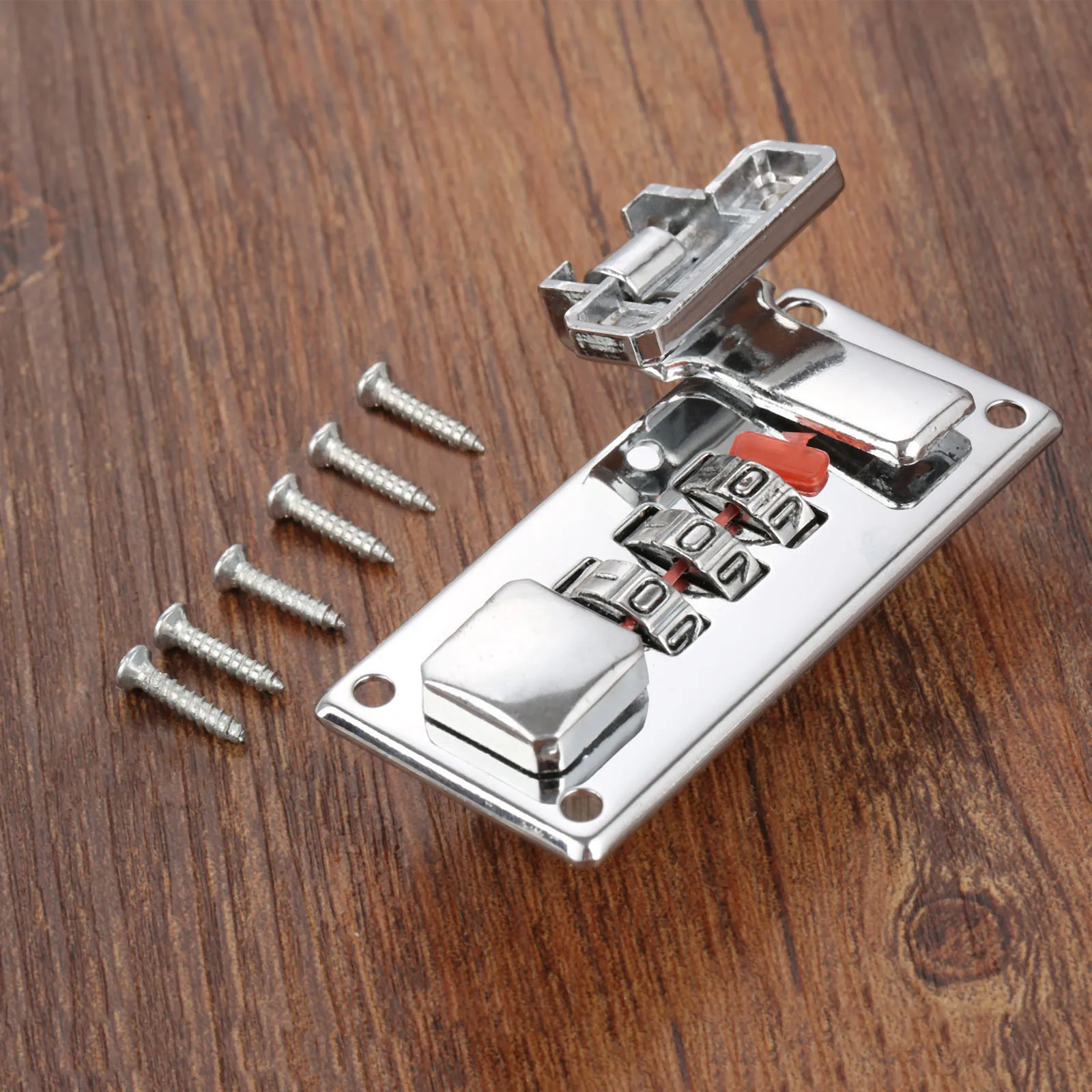 Dreld 65*29Mm Zilveren Wachtwoord Lock Klink Sieraden Houten Doos Vaste Lock Handgemaakte Bagage Koffer Coded Sloten Meubels hardware