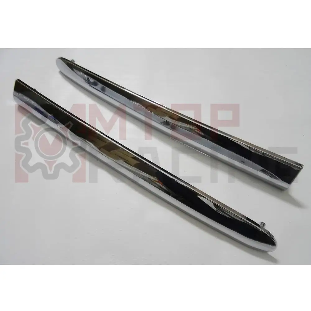 

1 пара нижних сумок для багажника, прямые полосы для Honda Goldwing GL1800 2001 2002 2003 2004 2005 2006, хромированный обтекатель из АБС-пластика