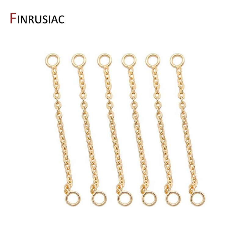 

14K Gold Plated Long Chains Connector Accessories For Earring Making, Handmade DIY Tassel Earrings Material