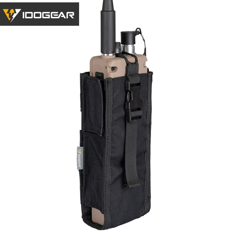 IDOGEAR Tactical Radio Pouch For Walkie Talkie Holder MOLLE MBITR TRI PRC-148 PRC152 Outdoor Hiking Molle Tool Pouch Durabl 3553