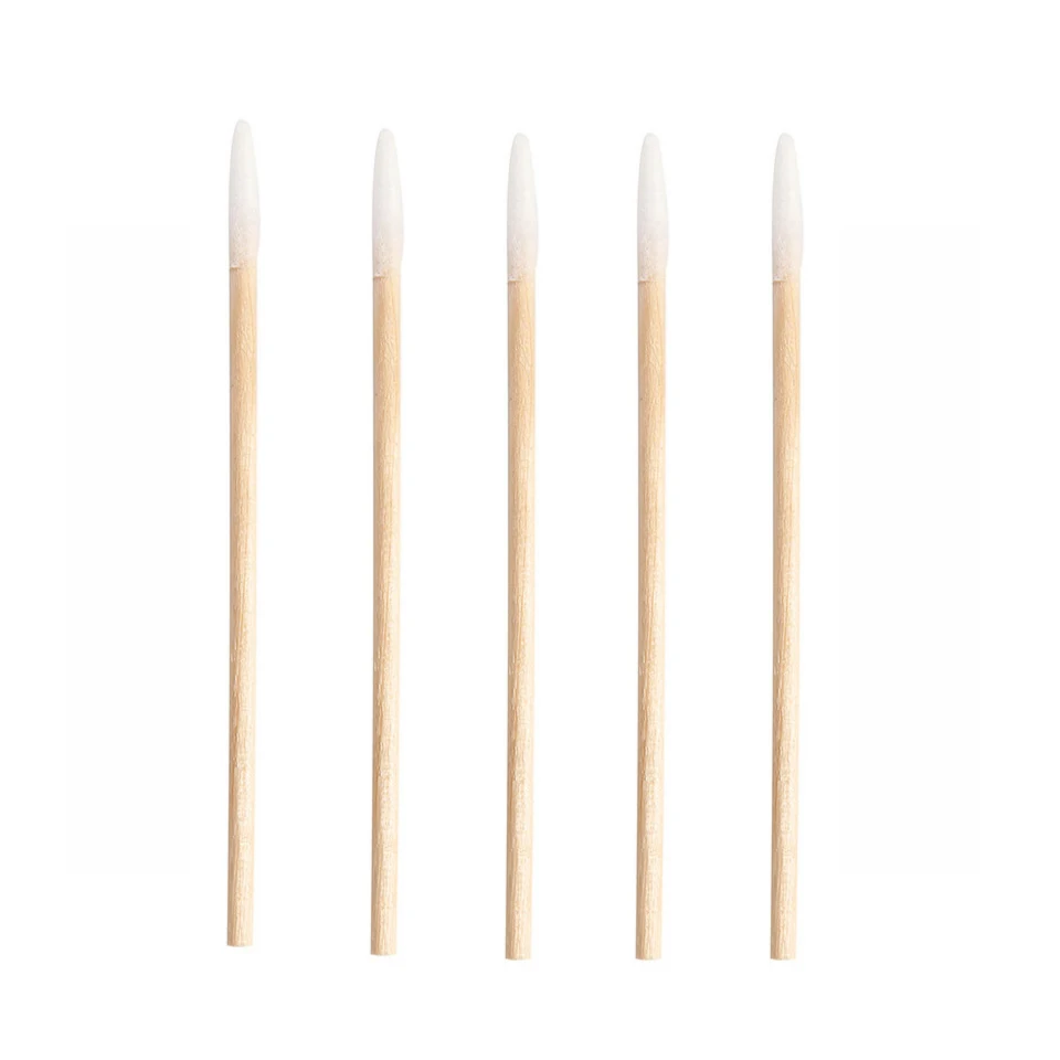 5 Packs 100pcs/pack Wooden Cotton Stick Swabs Buds For Cleaning The Ears Eyebrow Lips Eyeline Tattoo Makeup Cosmetics